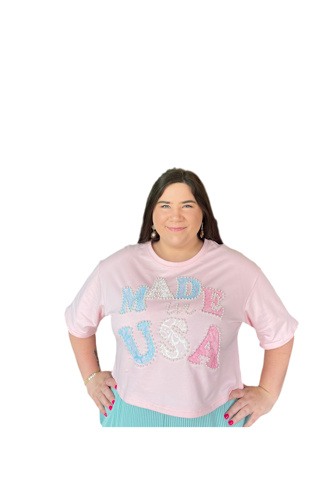 Peach Love Pink “Made in the USA” Top