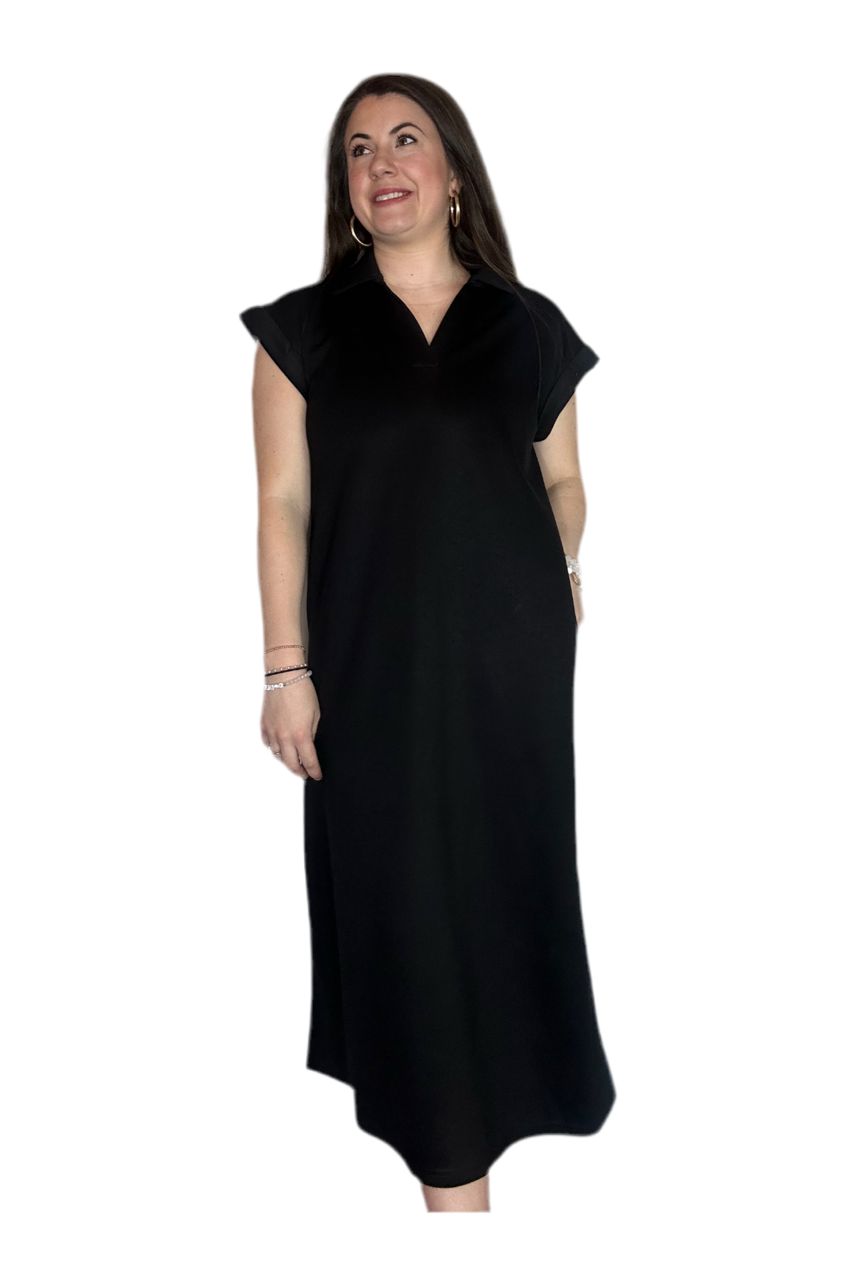 Jodifl Black Midi Dress  Vintage Dragonfly Boutique