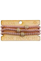 Woven Pink Bracelet Set - Vintage Dragonfly