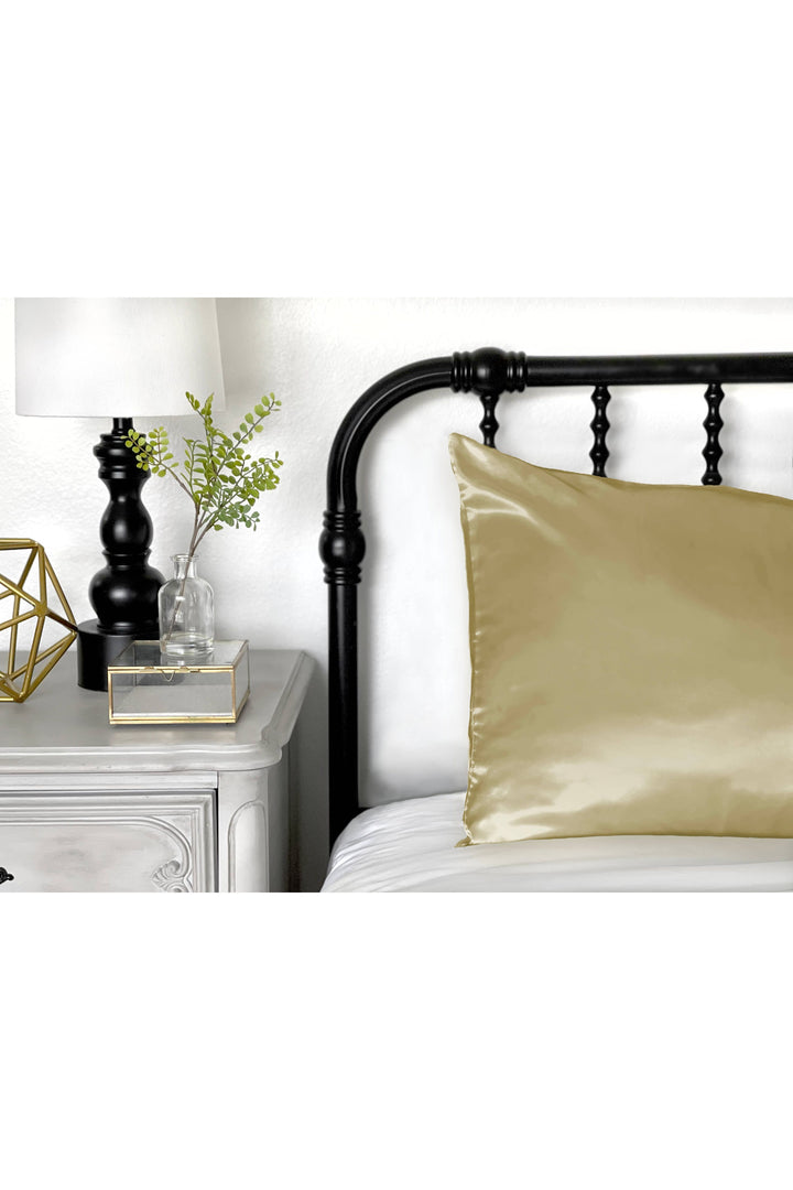 Morning Glamour - KING Satin Pillowcases : Pink - Vintage Dragonfly Boutique