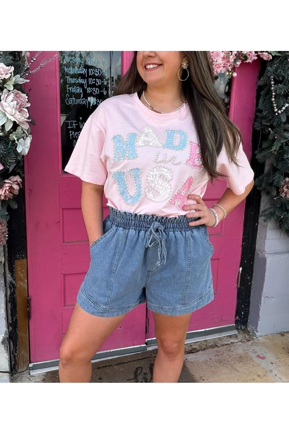 Peach Love Pink “Made in the USA” Top - Vintage Dragonfly Boutique