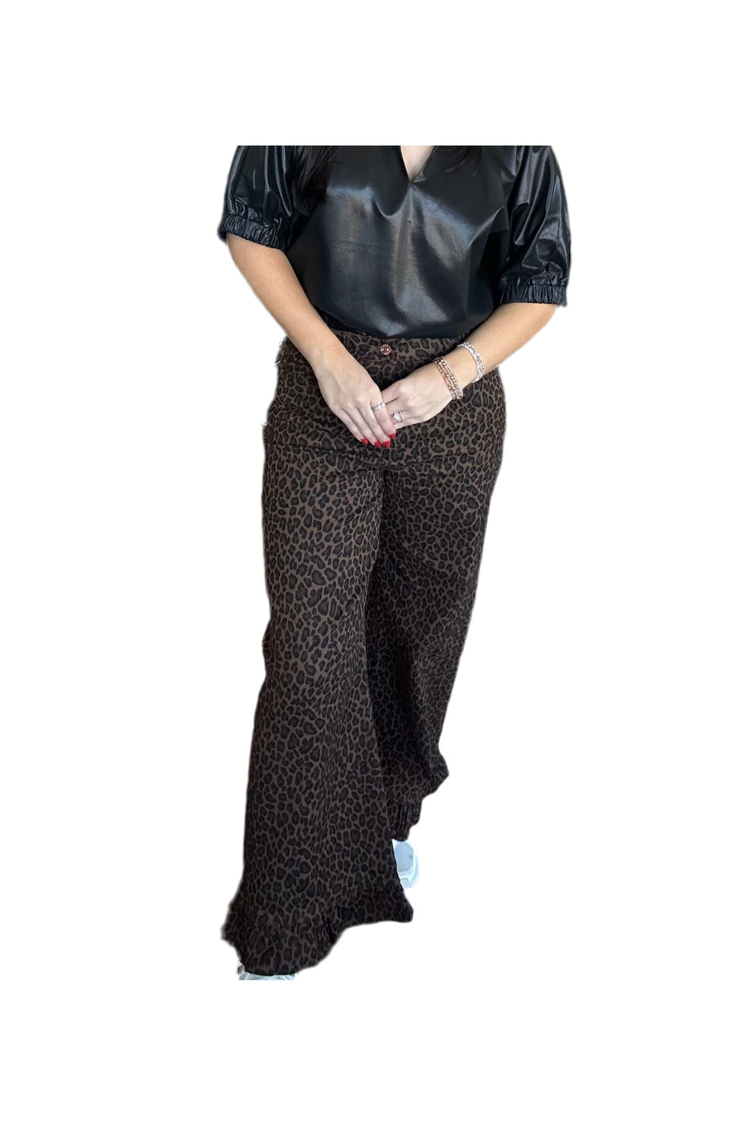 Leopard print pants 