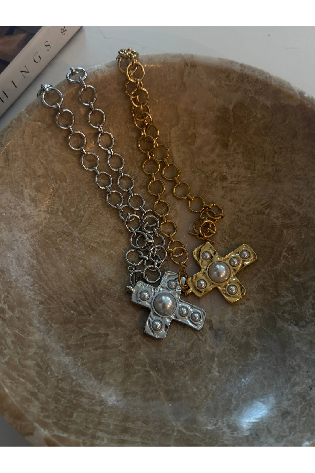 CHANSUTTPEARLS - HARPER NECKLACE: GOLD - Vintage Dragonfly Boutique