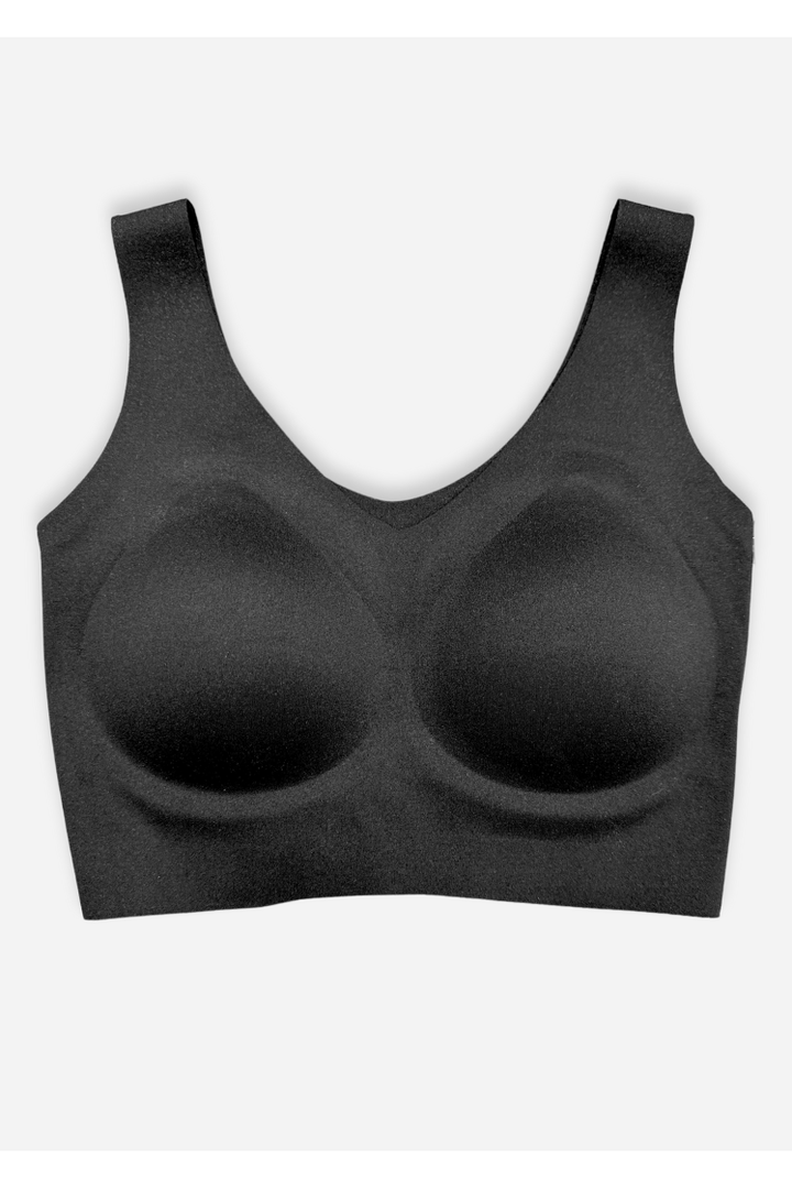 ELIETIAN - Seamless Cloud Comfort Bra: Black - Vintage Dragonfly Boutique