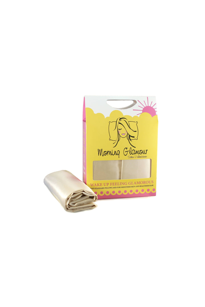 Morning Glamour - Signature 2PK Satin Pillowcase- STANDARD/QUEEN - Vintage Dragonfly Boutique