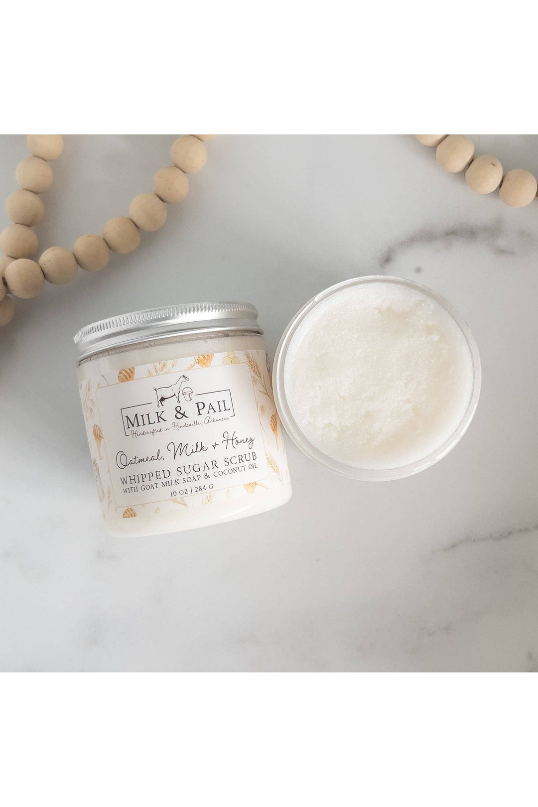 Milk & Pail - Oatmeal, Milk & Honey Whipped Sugar Scrub - Vintage Dragonfly Boutique