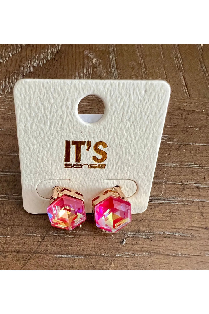 Small Crystal Stud Earrings - Vintage Dragonfly Boutique