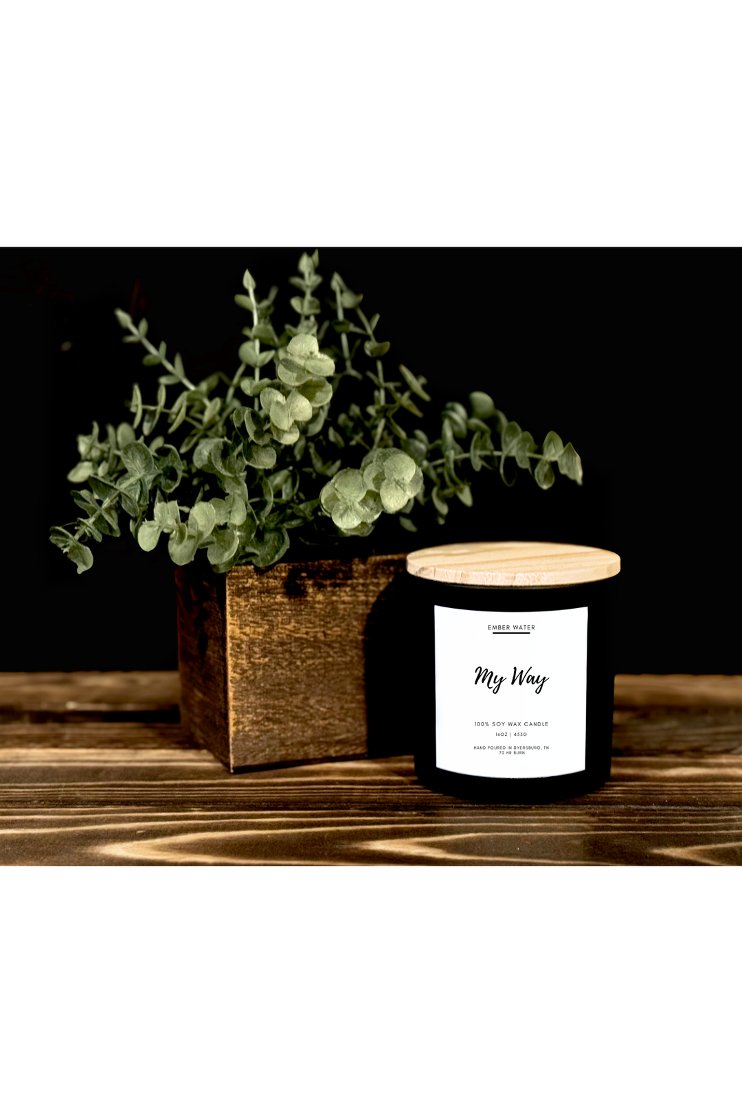 Ember Water - My Way 16 oz 100% Soy Candle - Vintage Dragonfly Boutique