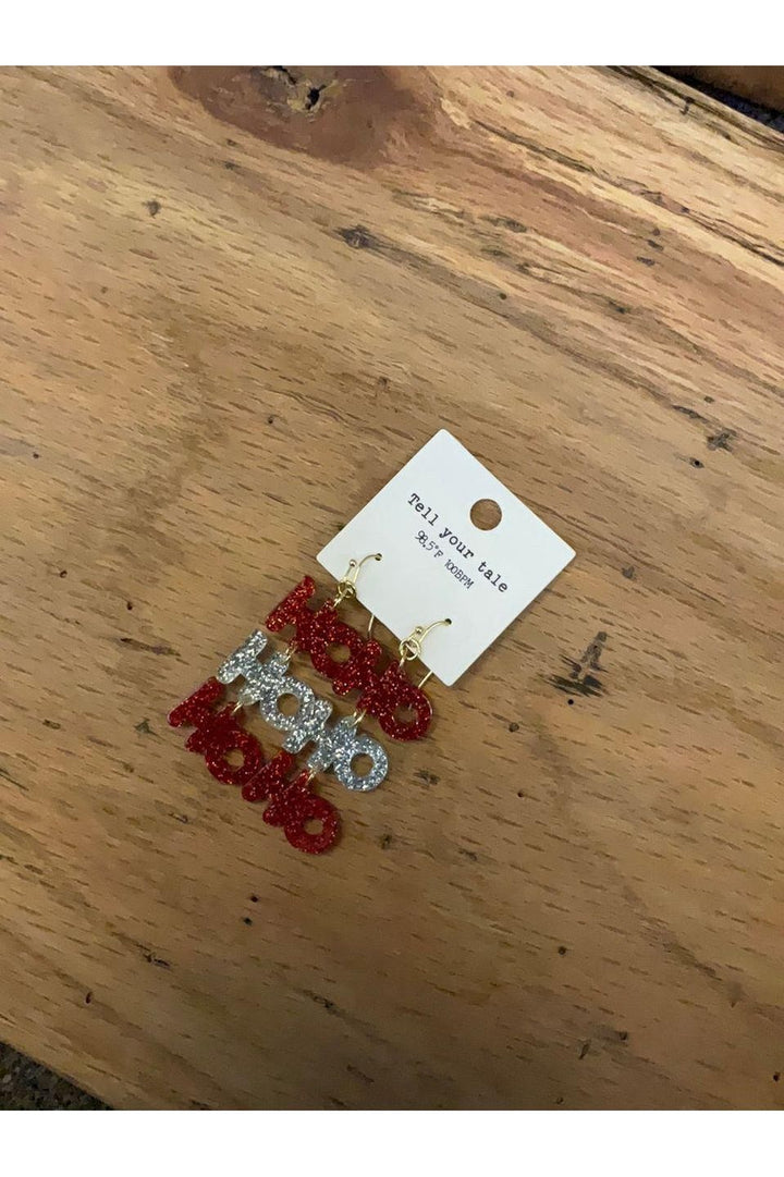HoHoHo Dangle Earrings - Vintage Dragonfly Boutique