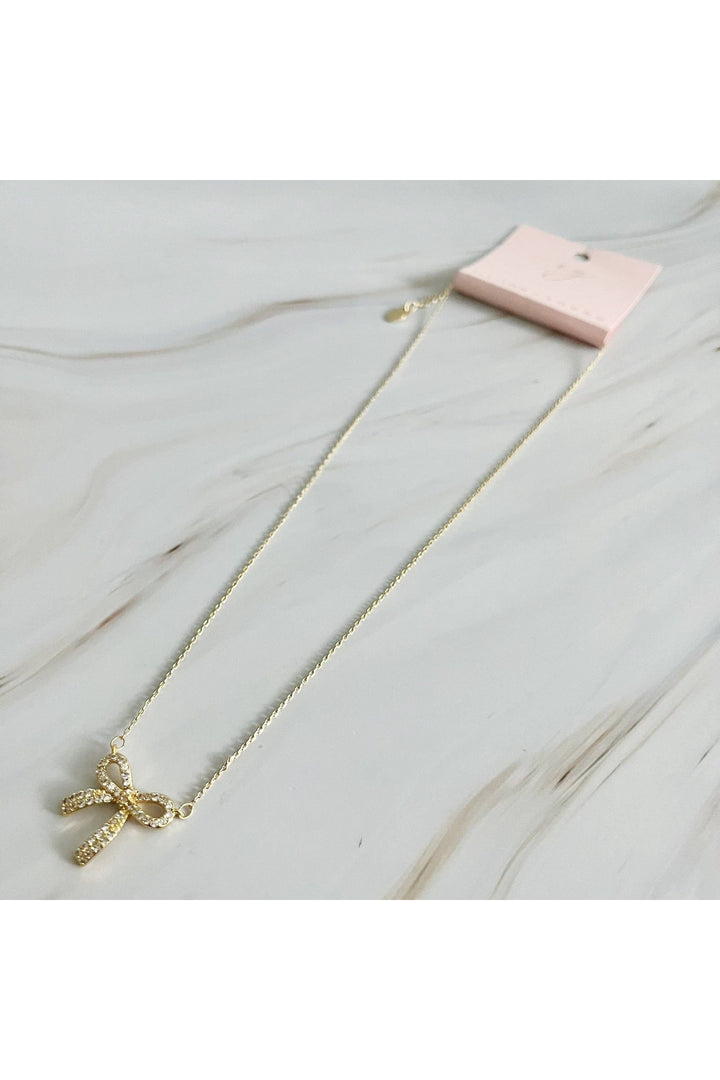 Ellison+Young - Simply Shine Bow Necklace