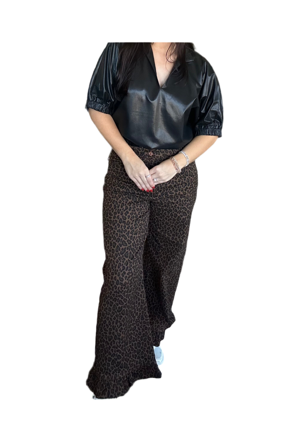 Leopard print pants 