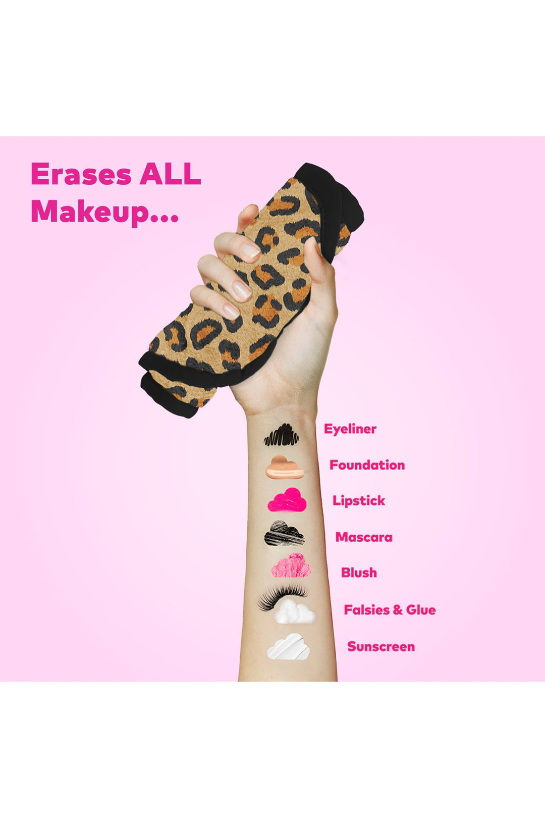 The Original MakeUp Eraser - Leopard Print PRO MakeUp Eraser