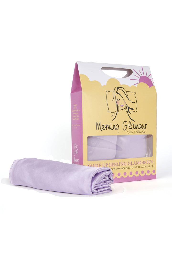 Morning Glamour - Signature 2PK Satin Pillowcase- STANDARD/QUEEN - Vintage Dragonfly Boutique