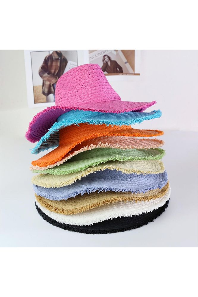 Straw Sun Hats - Vintage Dragonfly Boutique