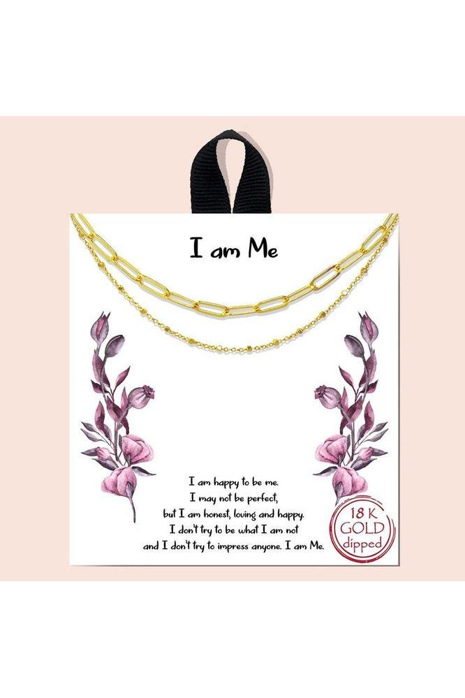 Sweet & Dainty Gold Dipped Pendant Statement Necklaces