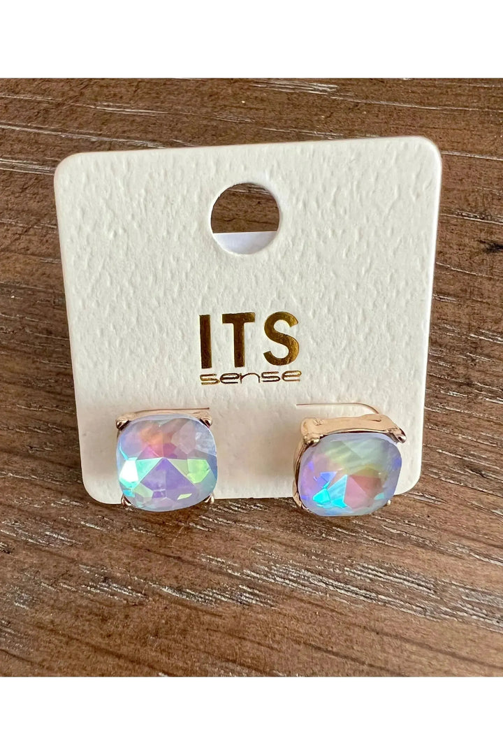 Small Crystal Stud Earrings - Vintage Dragonfly Boutique