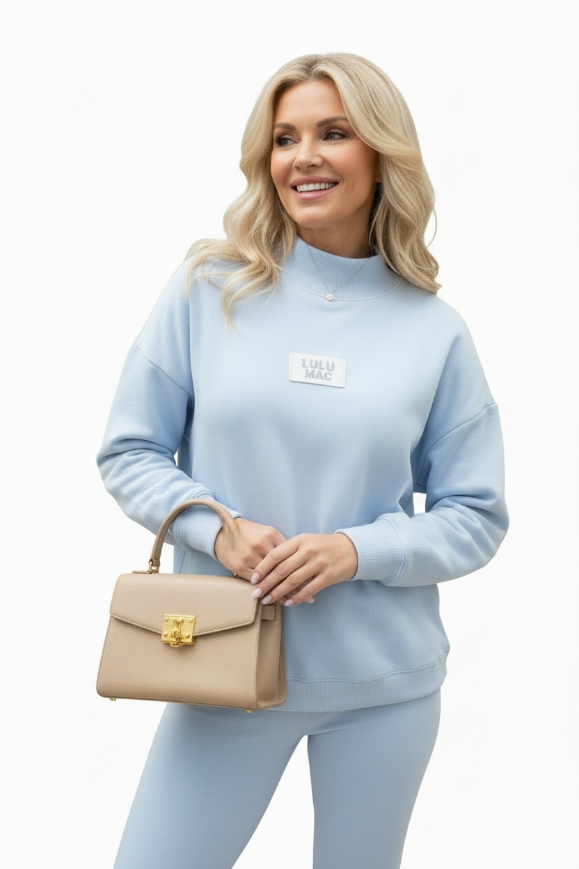 Lulu Mac Baby Blue Terry Cloth Top