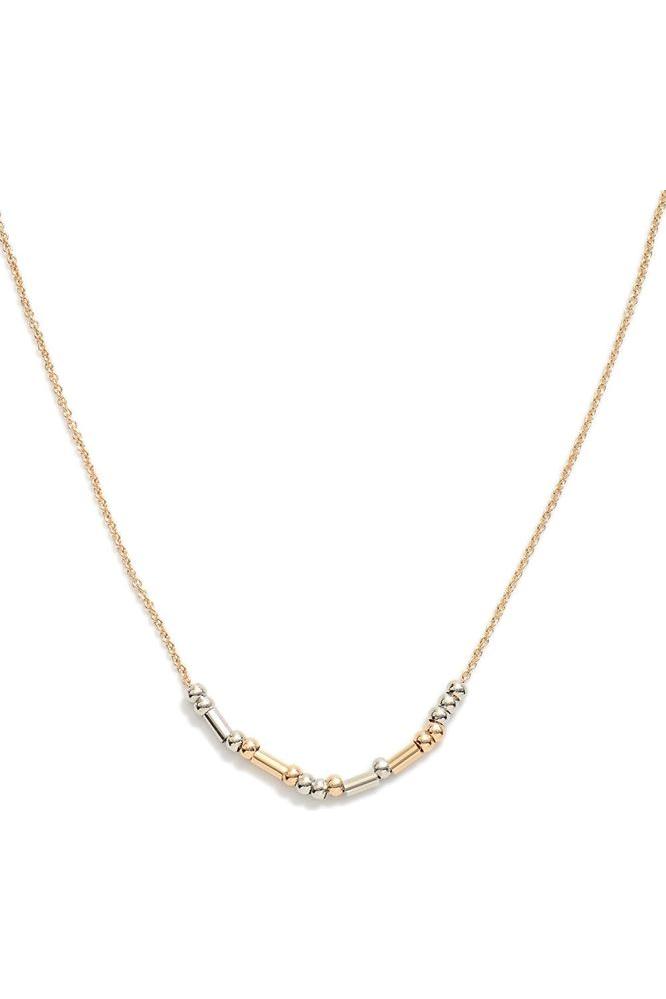Dainty Chain Link Necklace with International  Morse Code Beads - Vintage Dragonfly Boutique