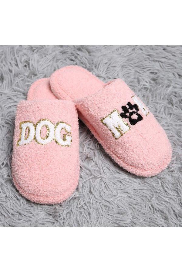 Dog Mom Slippers - Vintage Dragonfly Boutique
