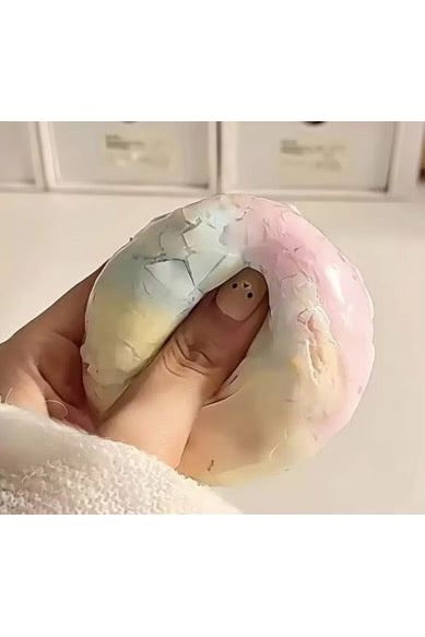 Pastel Rainbow Crackle Squishy Sensory Toy