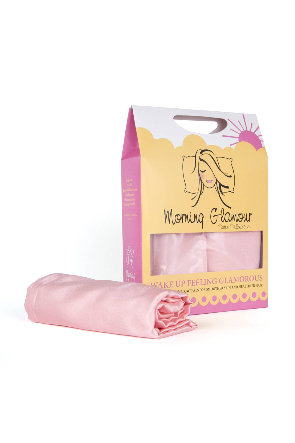 Morning Glamour - Signature 2PK Satin Pillowcase- STANDARD/QUEEN - Vintage Dragonfly Boutique