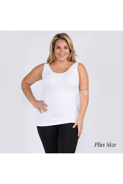 Women’s Seamless Reversible Vneck Tank - Vintage Dragonfly Boutique