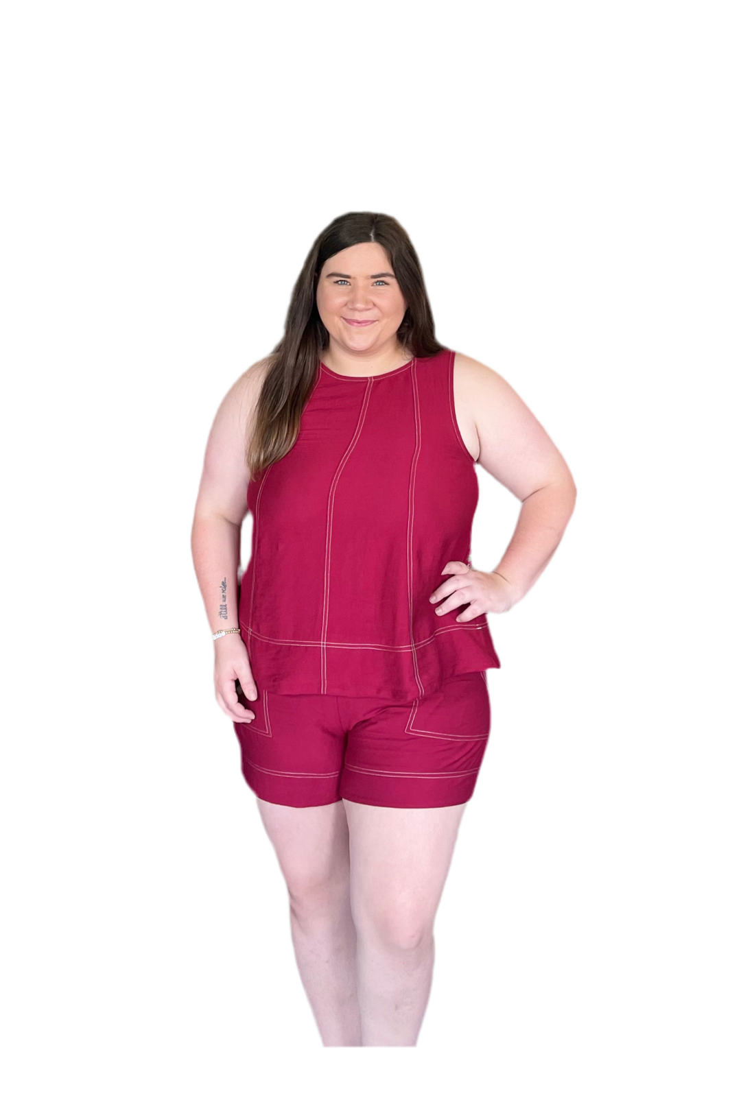 Entro Garnet Shorts Set - Vintage Dragonfly Boutique