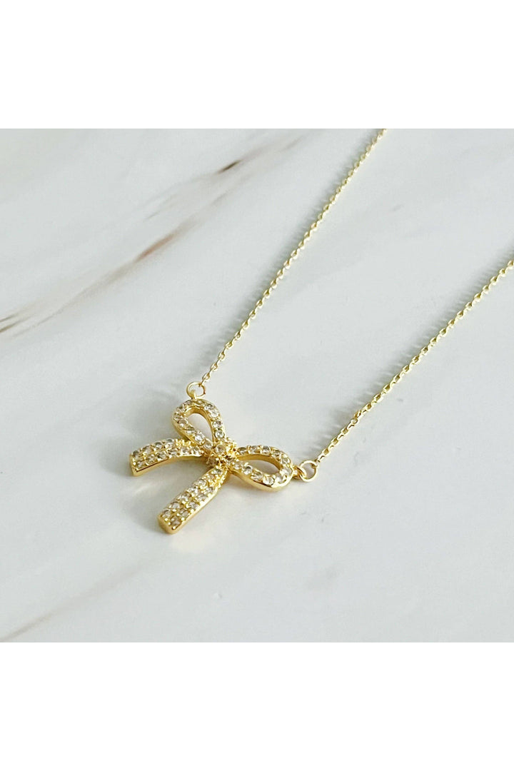 Ellison+Young - Simply Shine Bow Necklace