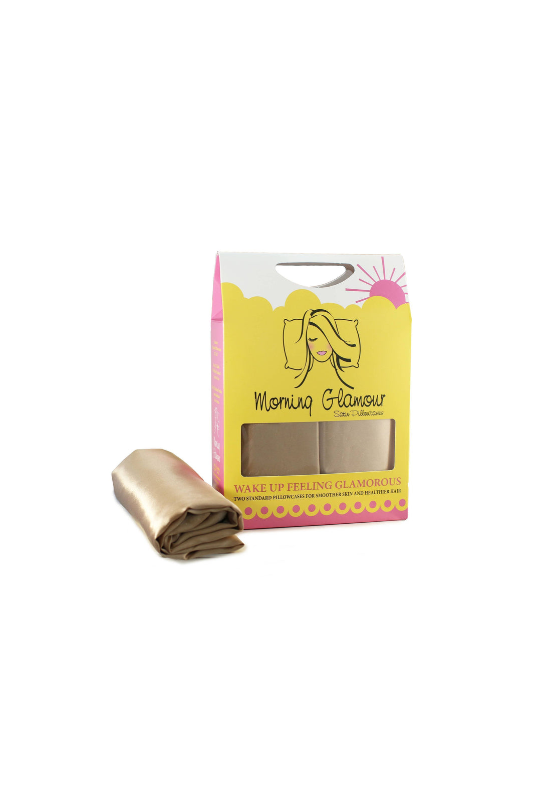 Morning Glamour - Signature 2PK Satin Pillowcase- STANDARD/QUEEN - Vintage Dragonfly Boutique