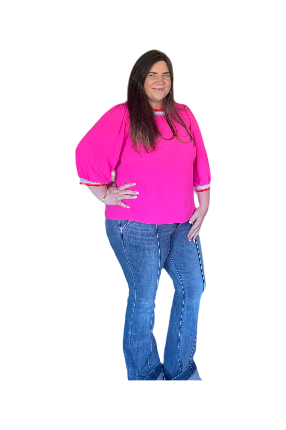 Front Seam Trouser Flare Jeans - Vintage Dragonfly Boutique