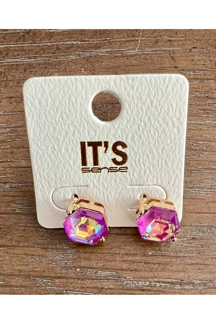 Small Crystal Stud Earrings - Vintage Dragonfly Boutique