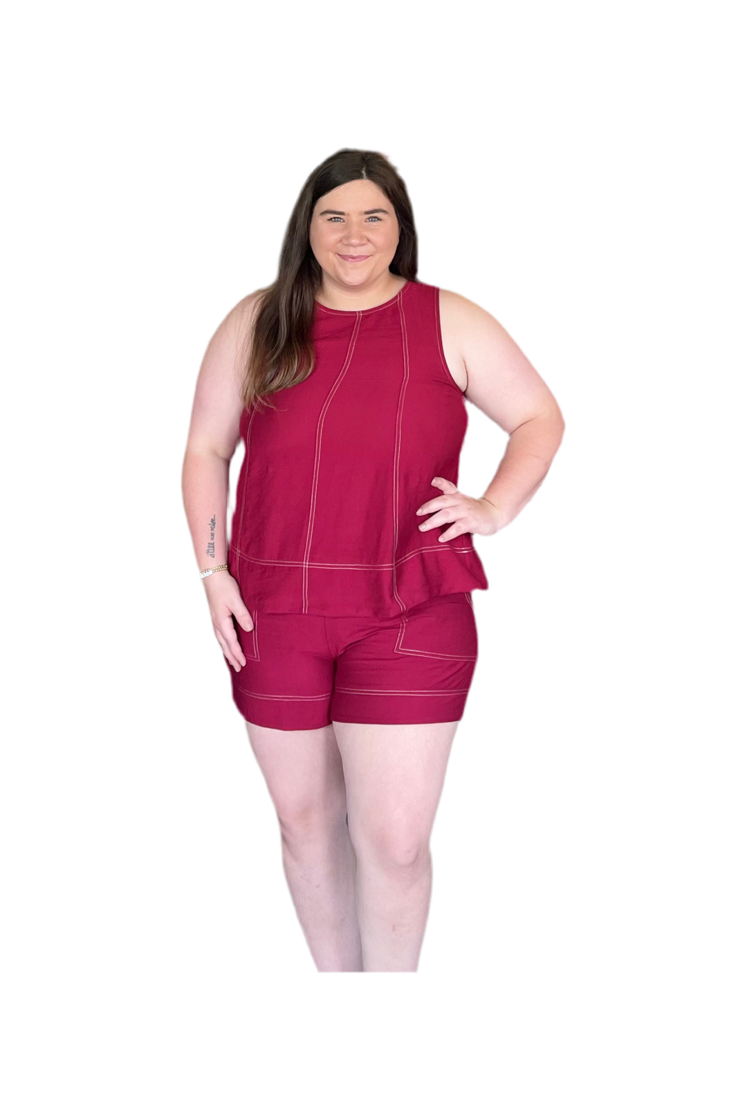 Entro Garnet Shorts Set - Vintage Dragonfly Boutique