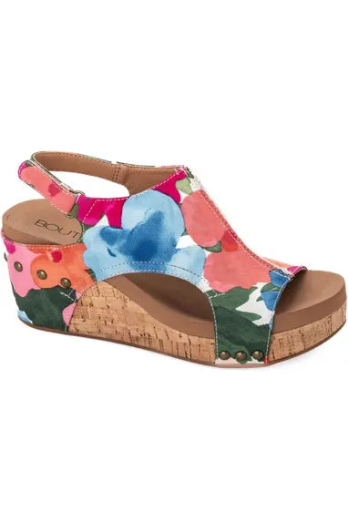 Corky’s Floral Carley Wedges - Vintage Dragonfly Boutique