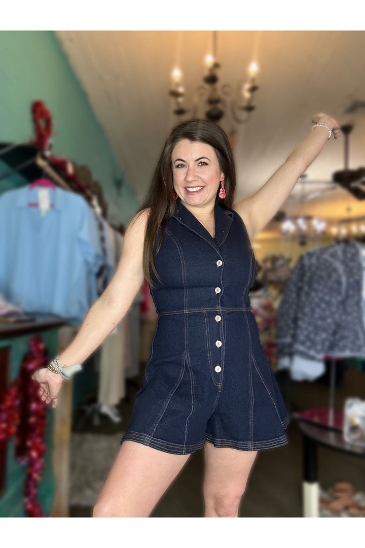 Entro Denim Romper