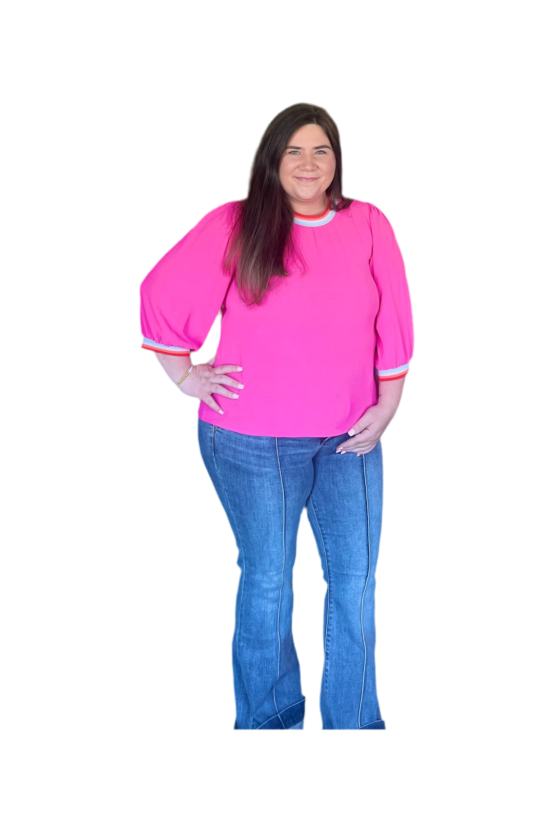 Front Seam Trouser Flare Jeans - Vintage Dragonfly Boutique