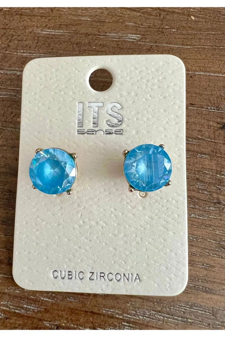 Small Crystal Stud Earrings - Vintage Dragonfly Boutique