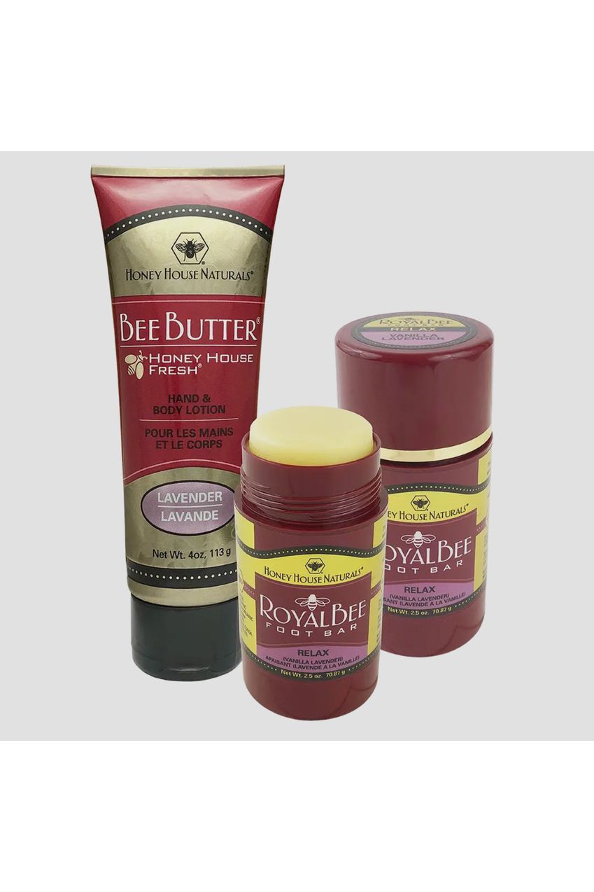 Honey House Naturals - Foot Bar and Lotion Gift Set - Vintage Dragonfly Boutique