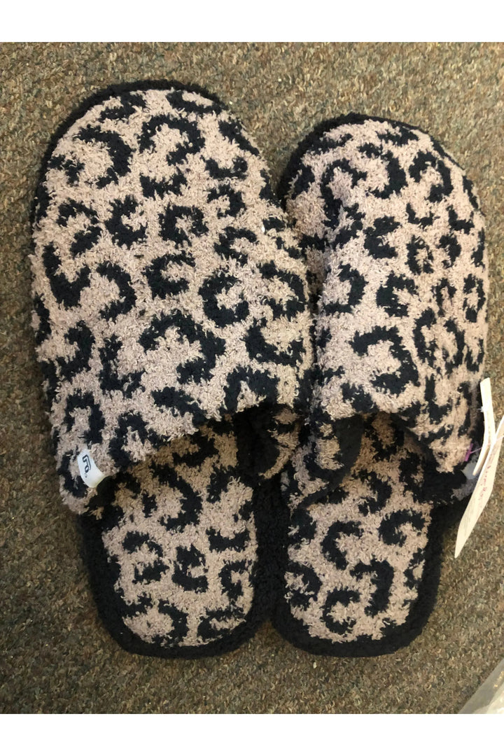Leopard Pattern Slippers - Vintage Dragonfly Boutique