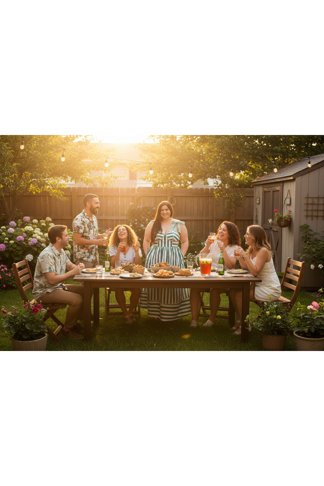 Entro Green & White Striped Tie-Strap Midi Dress - Vintage Dragonfly Boutique