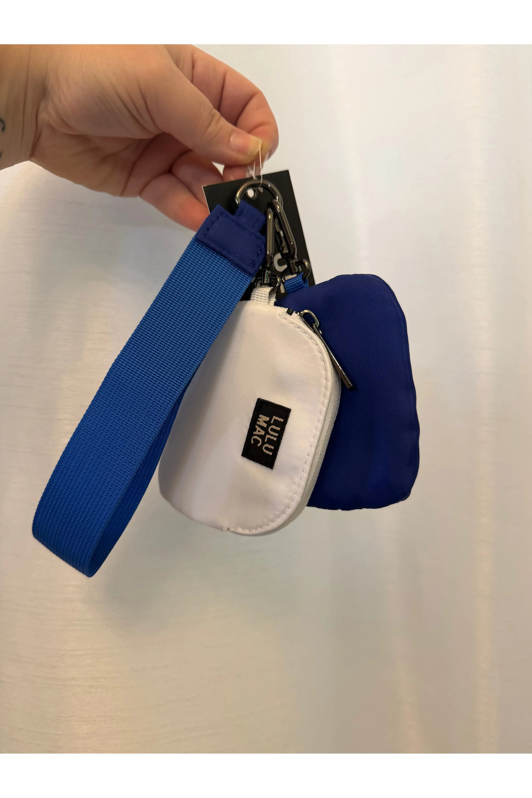 Lulu Mac Clip-On Wristlet Keychain Wallet – Mini Pouch with Strap (Pink, Blue or Leopard) - Vintage Dragonfly Boutique