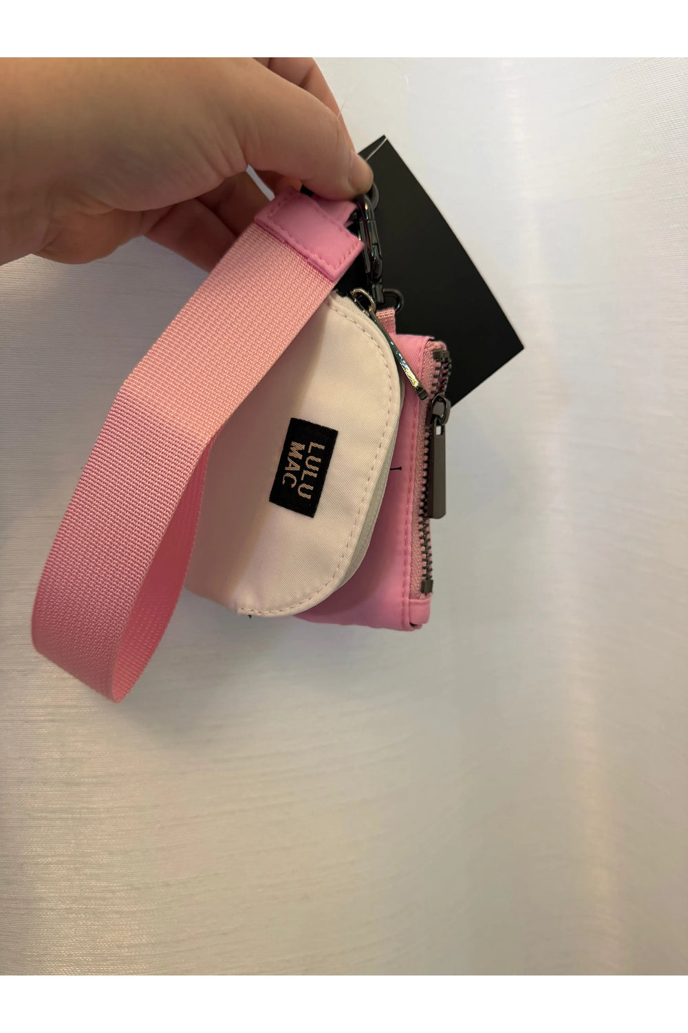 Lulu Mac Clip-On Wristlet Keychain Wallet – Mini Pouch with Strap (Pink, Blue or Leopard) - Vintage Dragonfly Boutique
