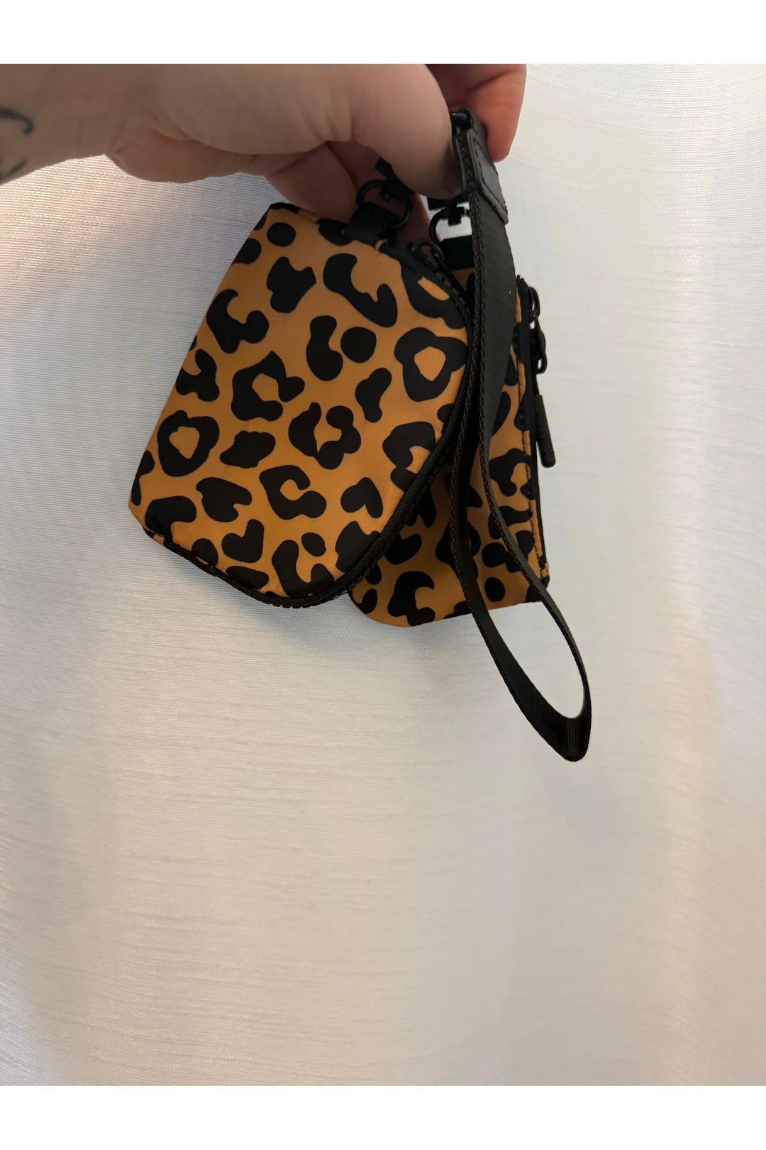 Lulu Mac Clip-On Wristlet Keychain Wallet – Mini Pouch with Strap (Pink, Blue or Leopard) - Vintage Dragonfly Boutique