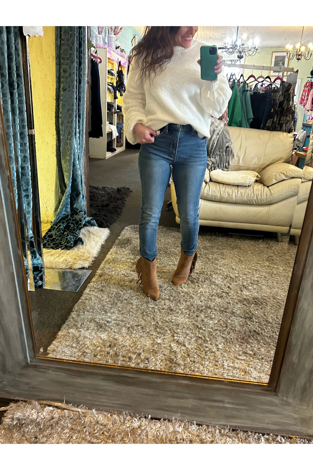 Lacey Tummy Control High Rise Skinny Jeans - Vintage Dragonfly Boutique