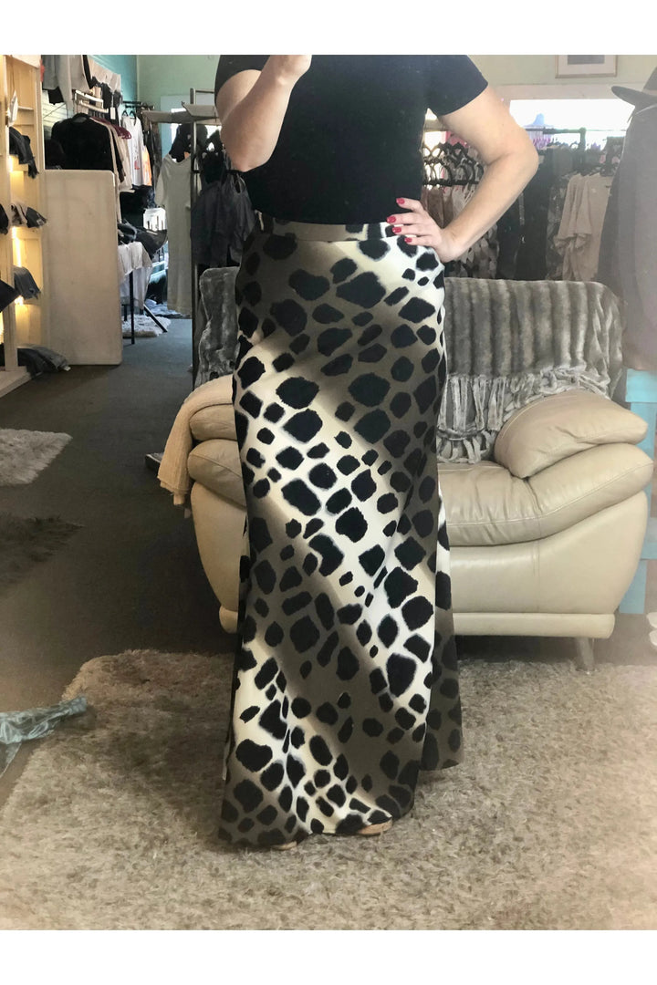 Spotted Aline Maxi Skirt - Vintage Dragonfly Boutique