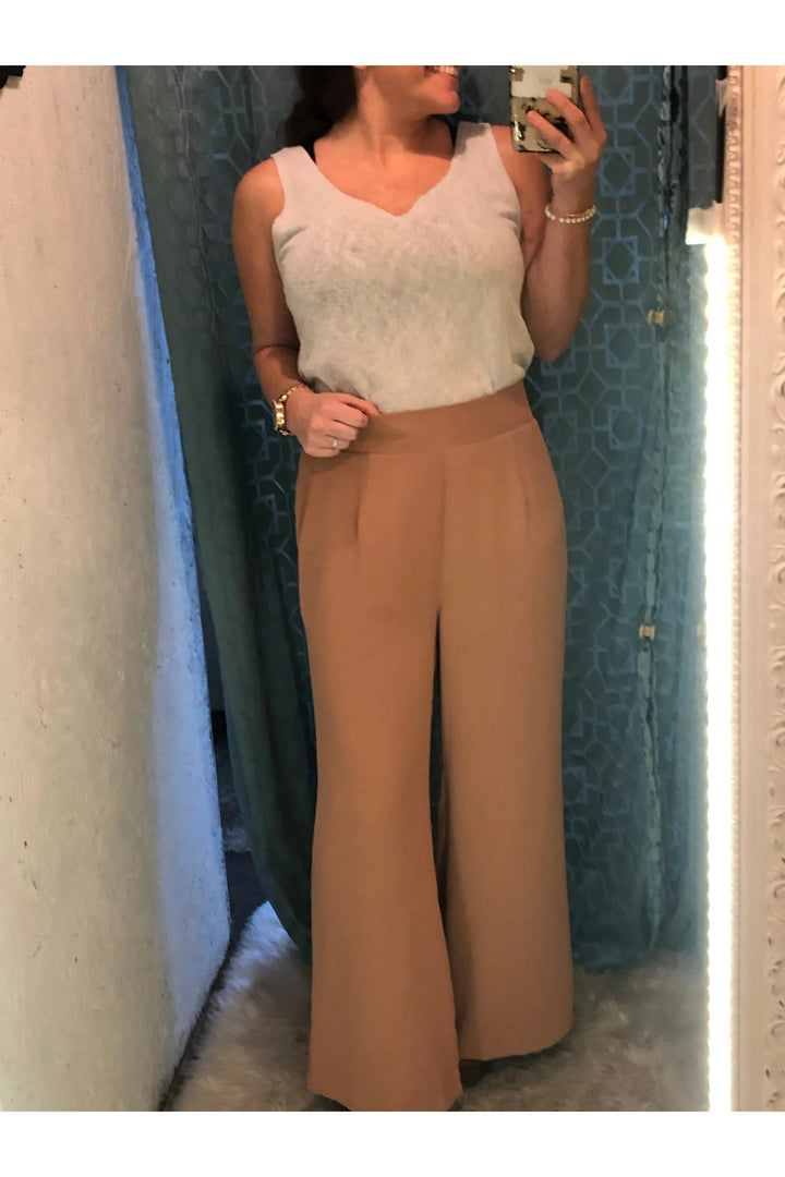 Jodifl Solid Color Wide Leg Pants - Vintage Dragonfly Boutique