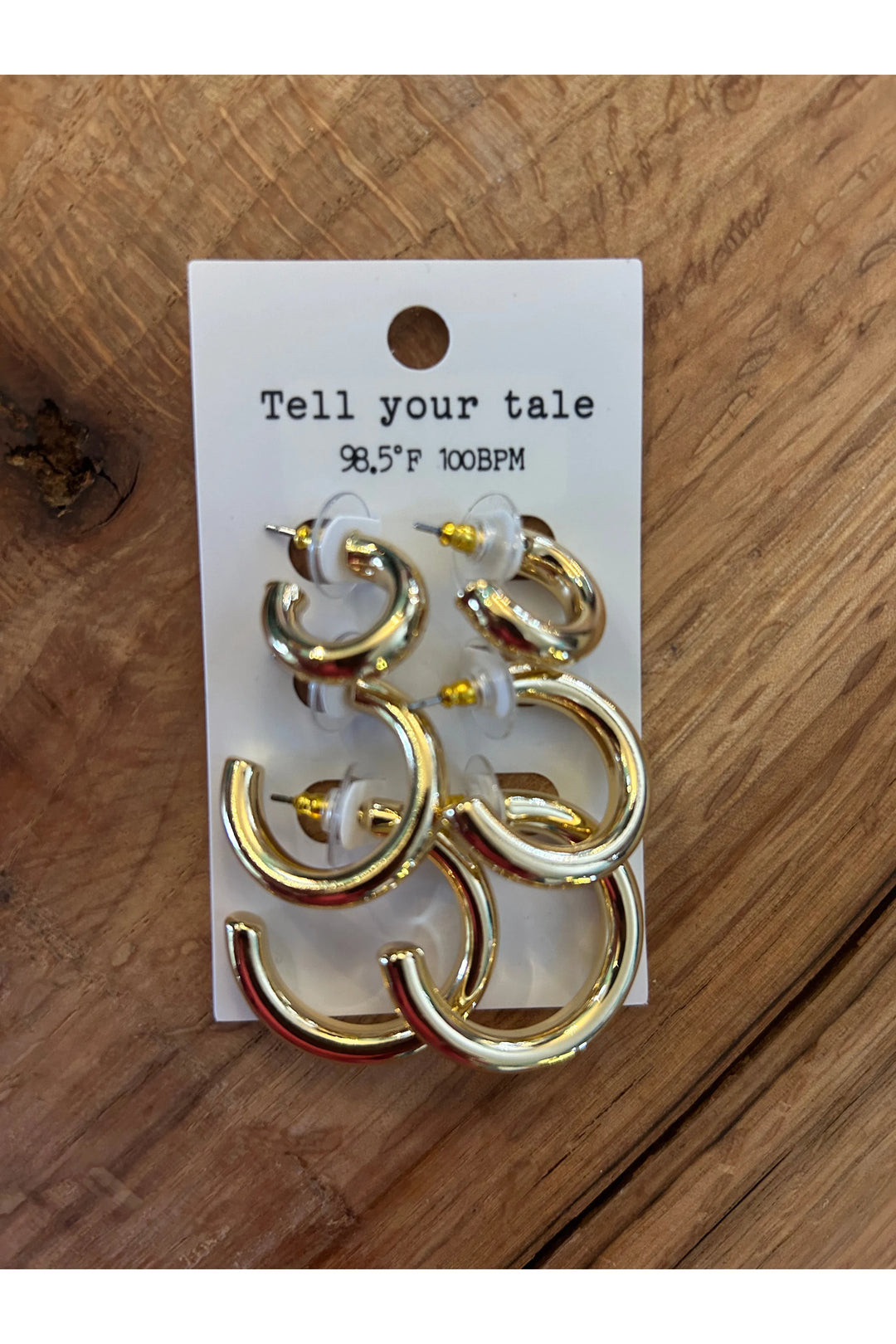 Gold Hoop Earrings | Set of 3 - Vintage Dragonfly Boutique