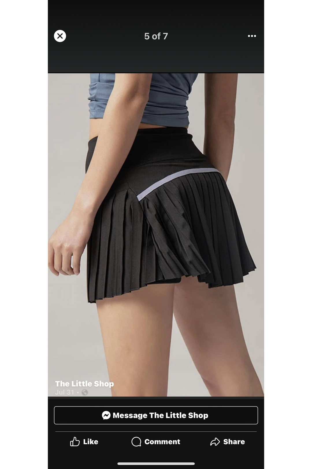 Pleated Tennis Skirt - Vintage Dragonfly