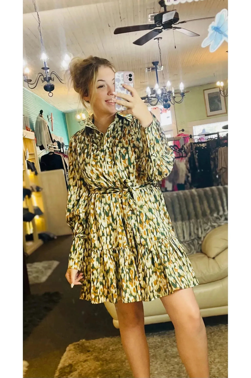 Fall Colors Dress - Vintage Dragonfly Boutique
