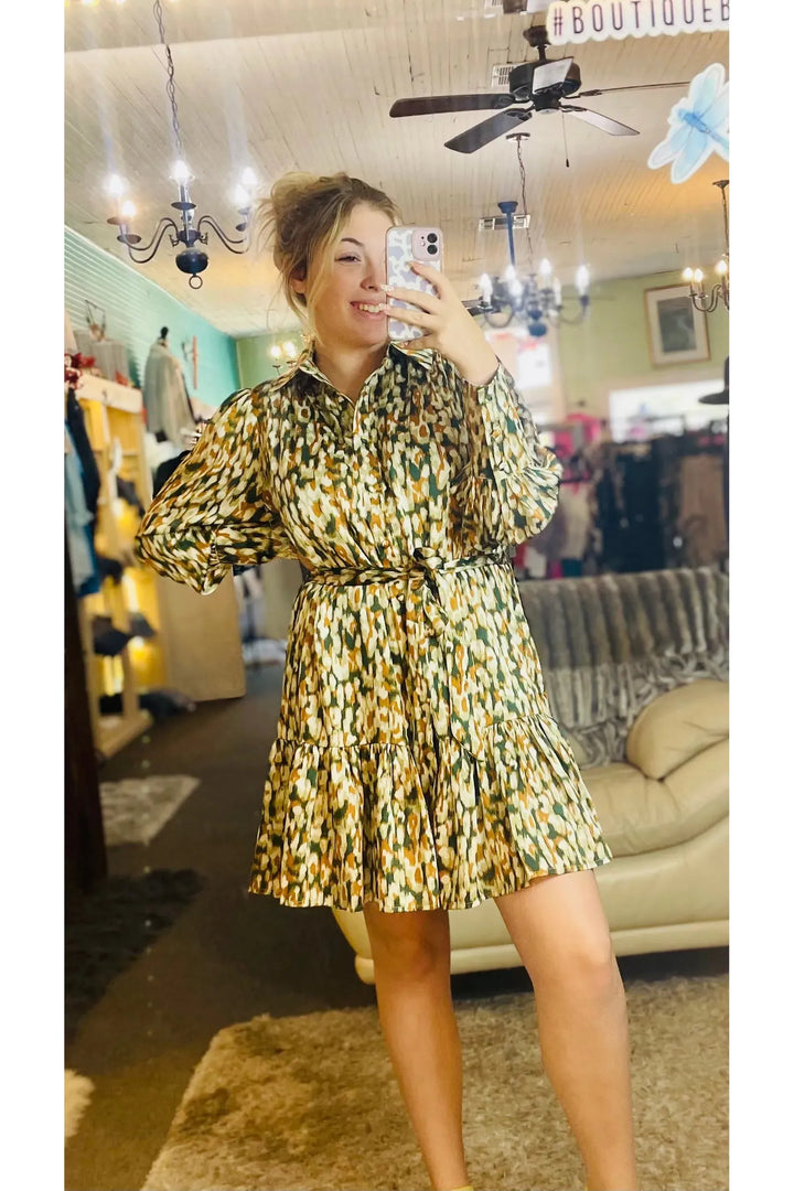 Fall Colors Dress - Vintage Dragonfly Boutique