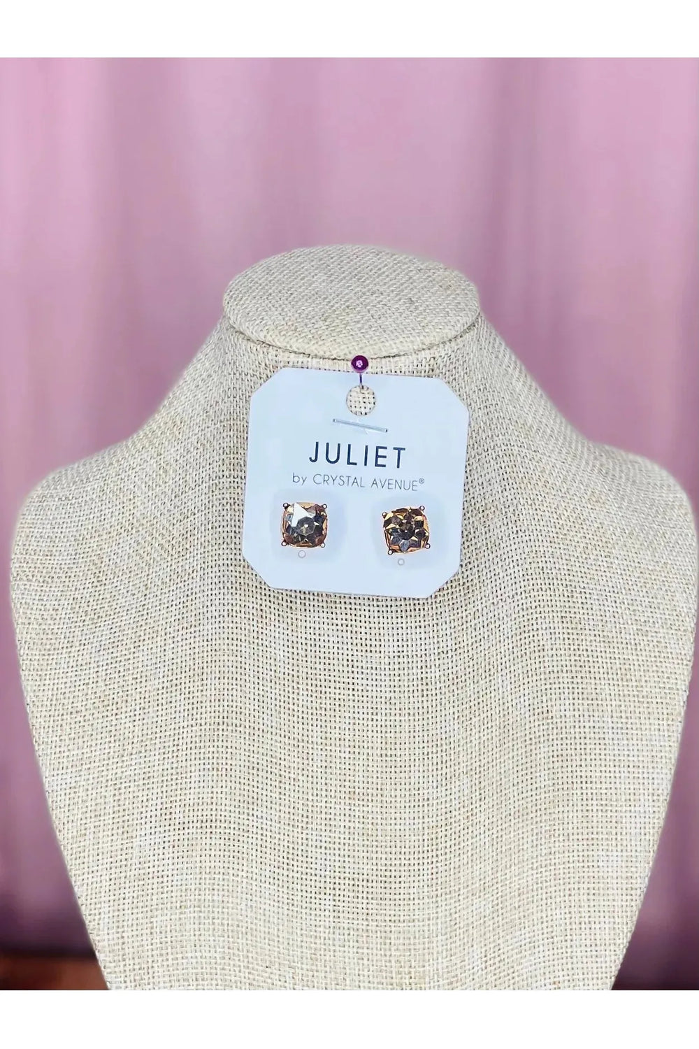 Rhinestone Stud Earrings - Vintage Dragonfly Boutique